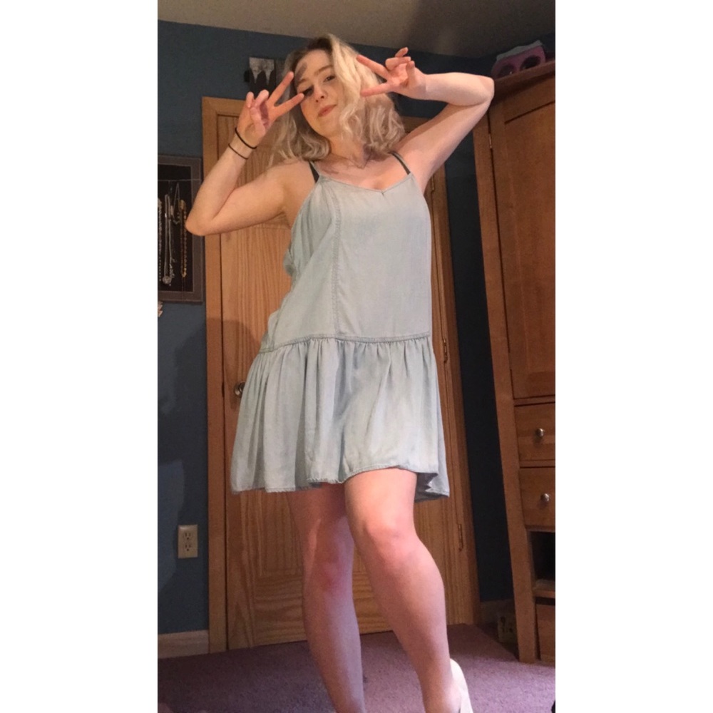Faux Jean Dress